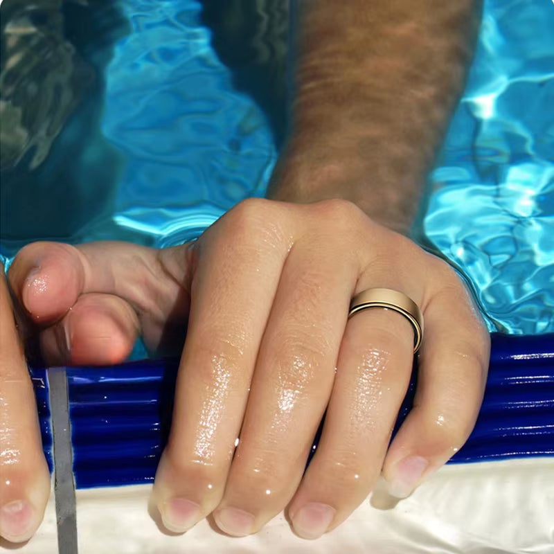 R10 Waterproof Smart Ring Health Monitor Men & Women Health & Sleep Monitor Smart Rings Multi-Sport Modes Qring APP