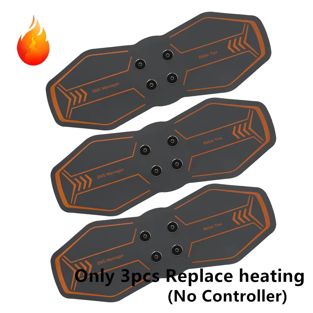 Smart Wireless TENS & EMS Neck Massager with 3 Level Heat, Portable EMS Muscle Stimulator Cervical Vertebra Back Body Massage