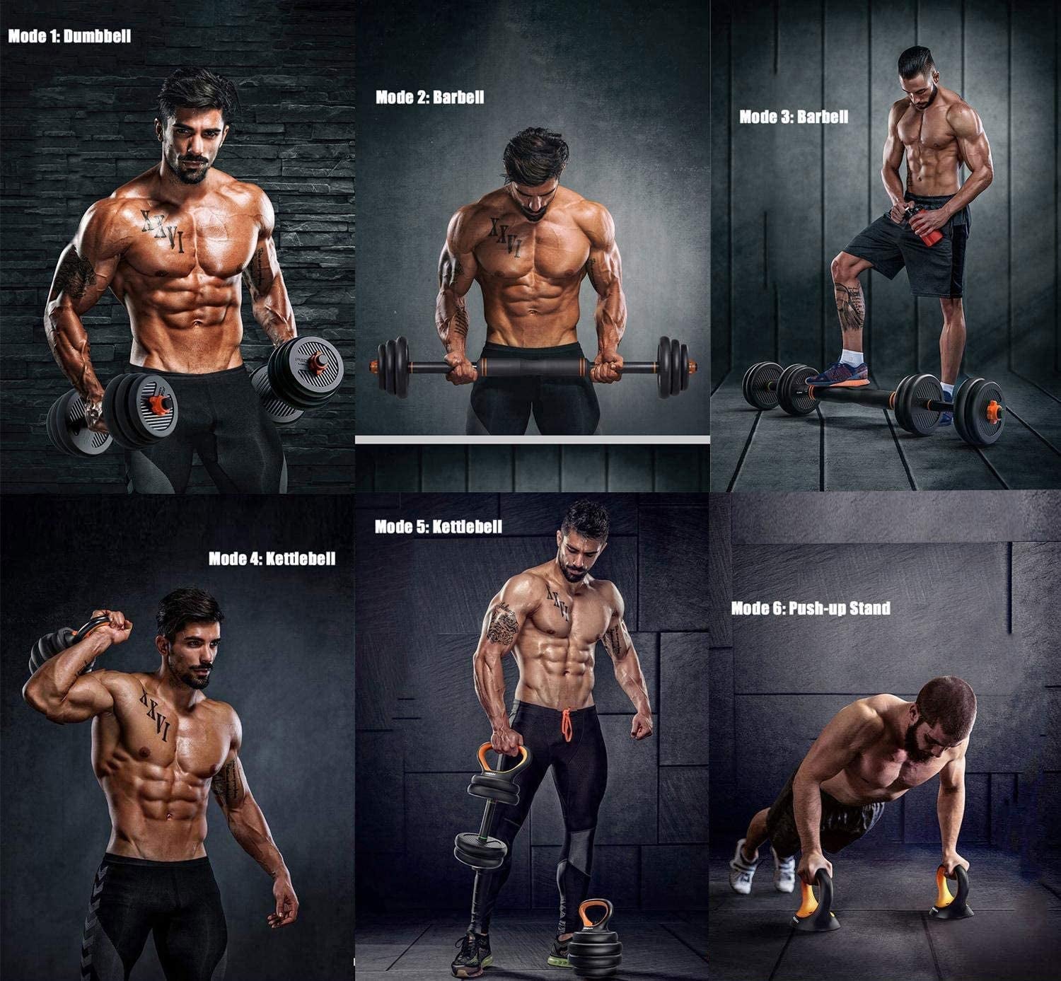 Dumbbells,Dumbbells Set,Adjustable Dumbbells,Barbell Weight Set,Exercise & Fitness Dumbbells,Adjustable Dumbbells Set of 2 (66 Pounds)