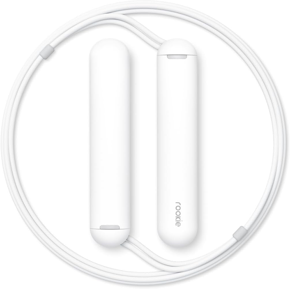 Smart Rope Rookie - App-Connected Jump Rope for Fitness and Workouts, Adjustable Length, Bluetooth 4.0 Enabled, Track Calories and Jumps (Black)