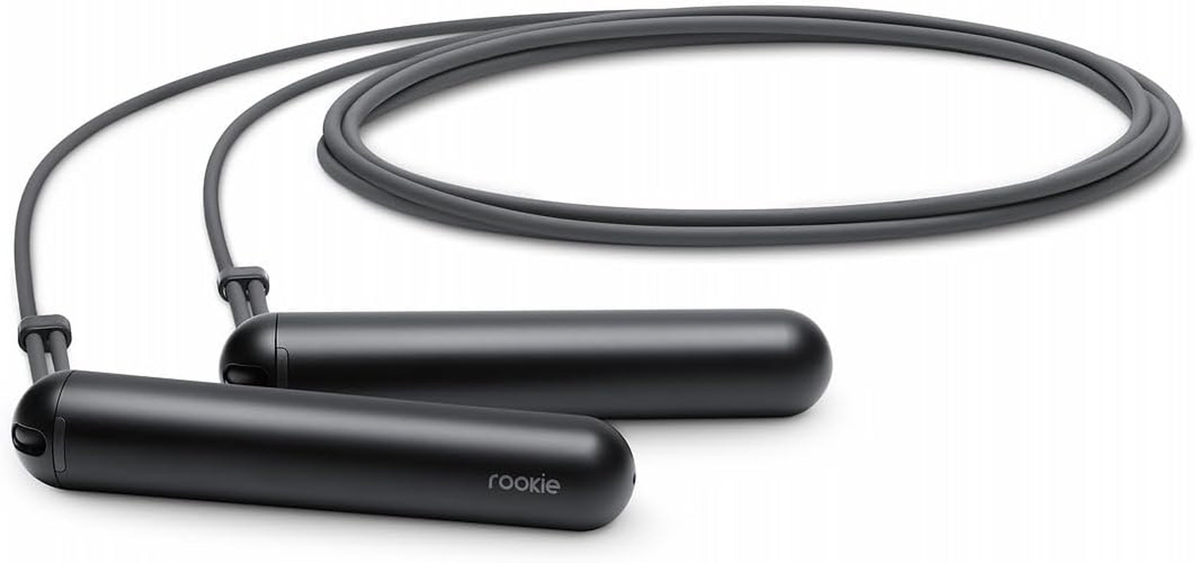 Smart Rope Rookie - App-Connected Jump Rope for Fitness and Workouts, Adjustable Length, Bluetooth 4.0 Enabled, Track Calories and Jumps (Black)